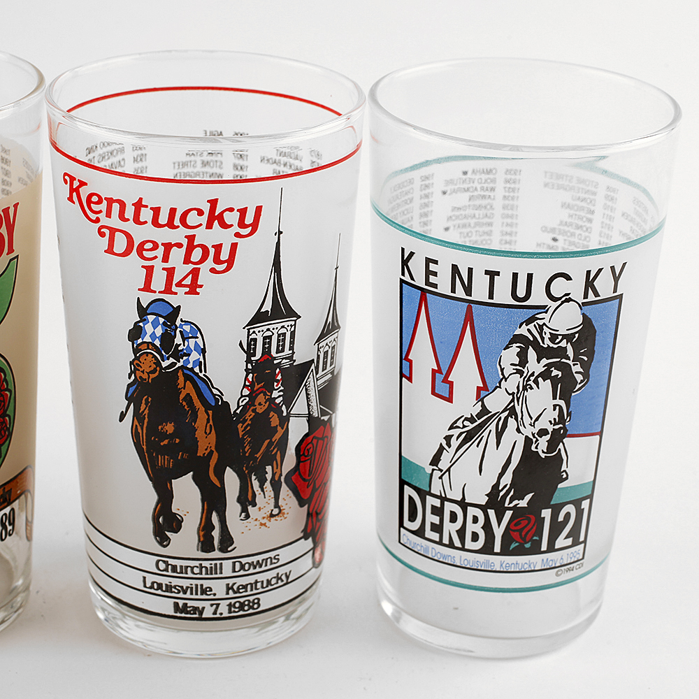 Collection of Kentucky Derby and Preakness Glasses