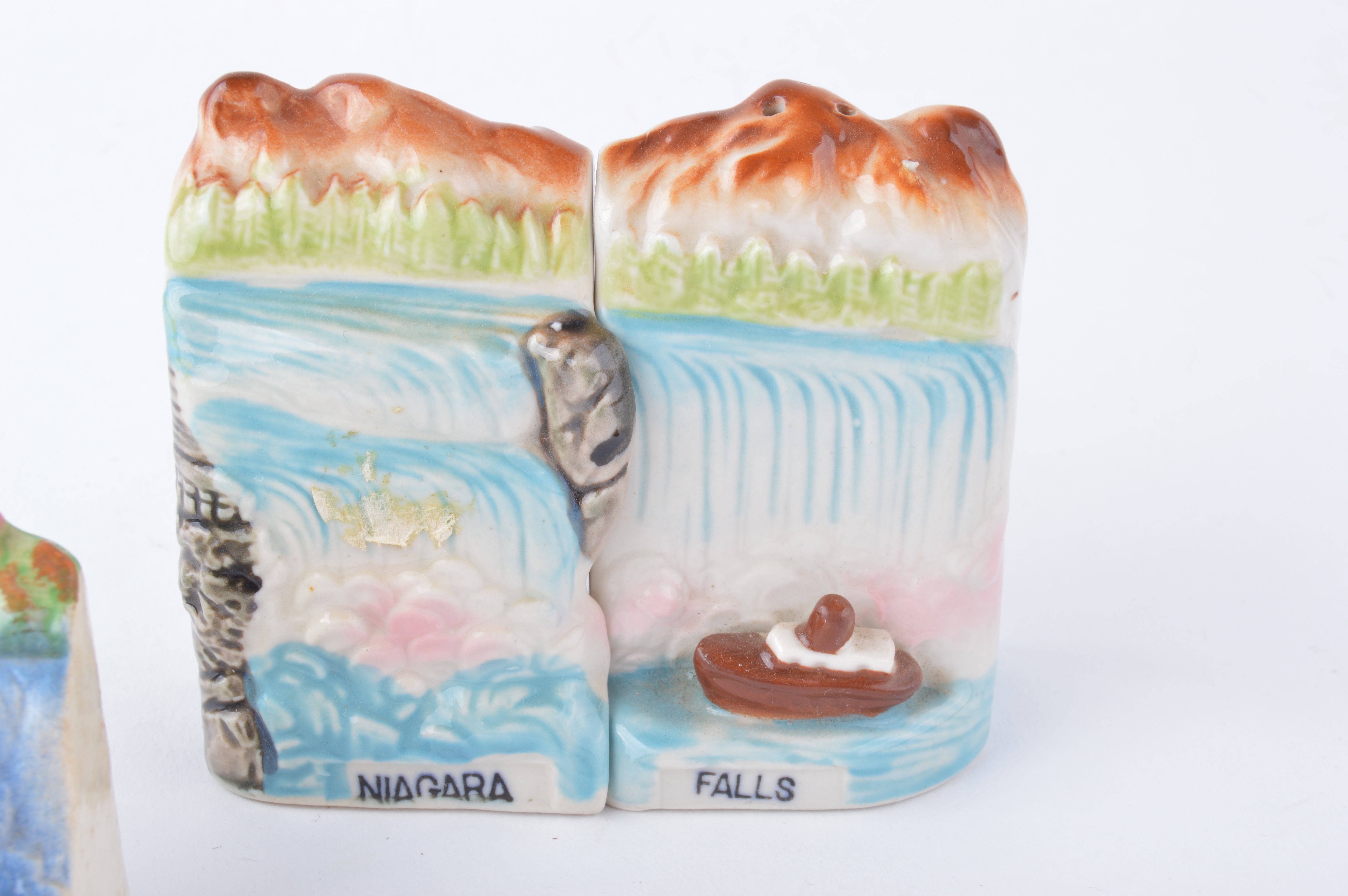 Collection of Vintage Travel Theme Salt and Pepper Shakers