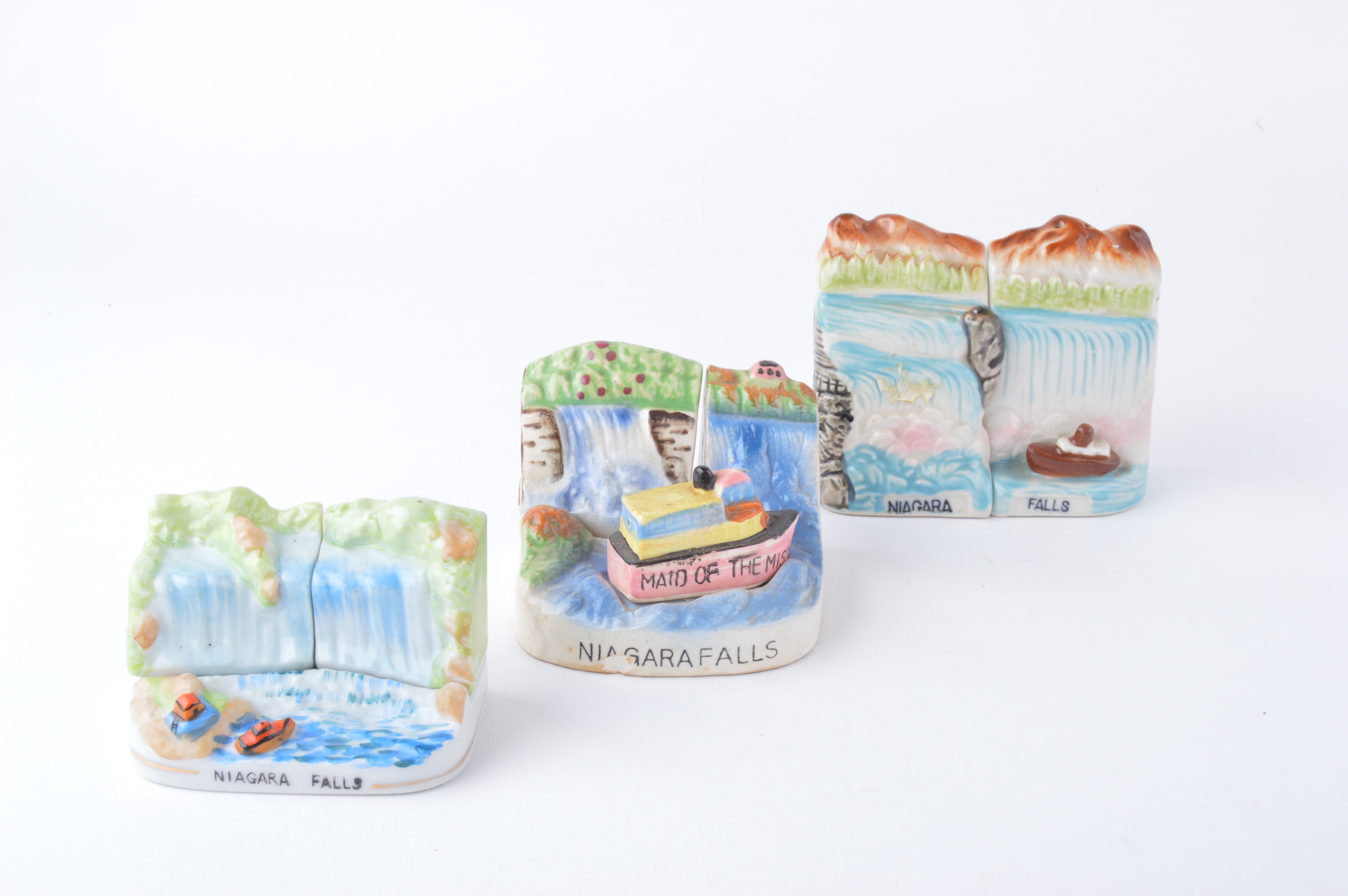 Collection of Vintage Travel Theme Salt and Pepper Shakers