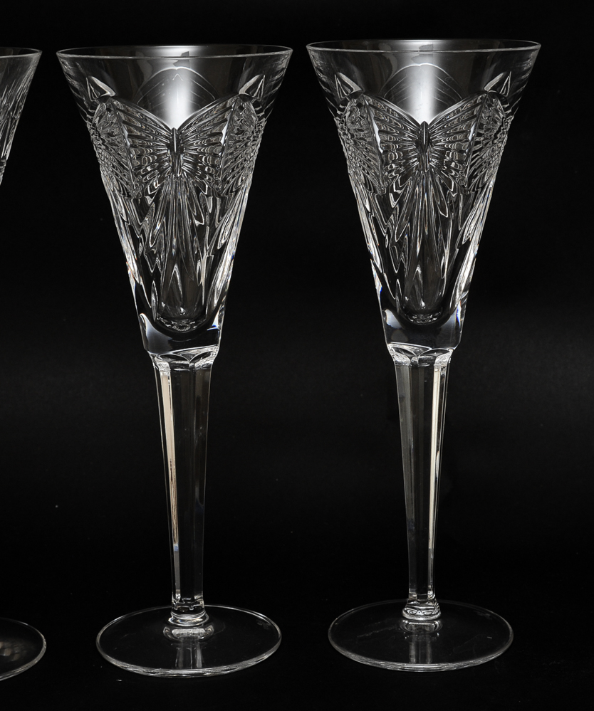 Waterford Millennium Collection "A Toast to the Year 2000" Champagne Flutes