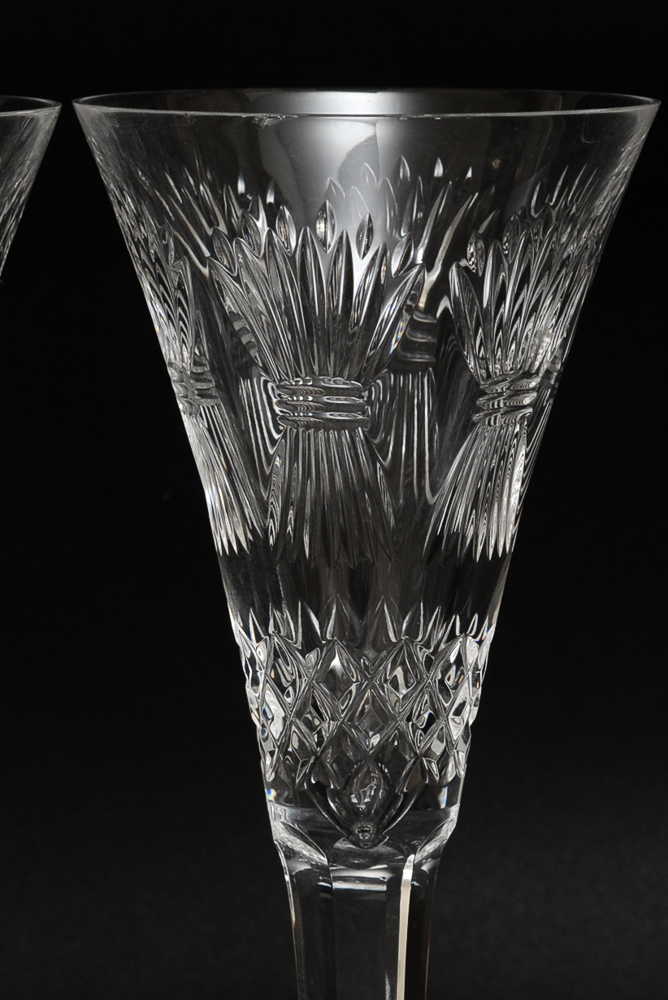 Waterford Millennium Collection "A Toast to the Year 2000" Champagne Flutes