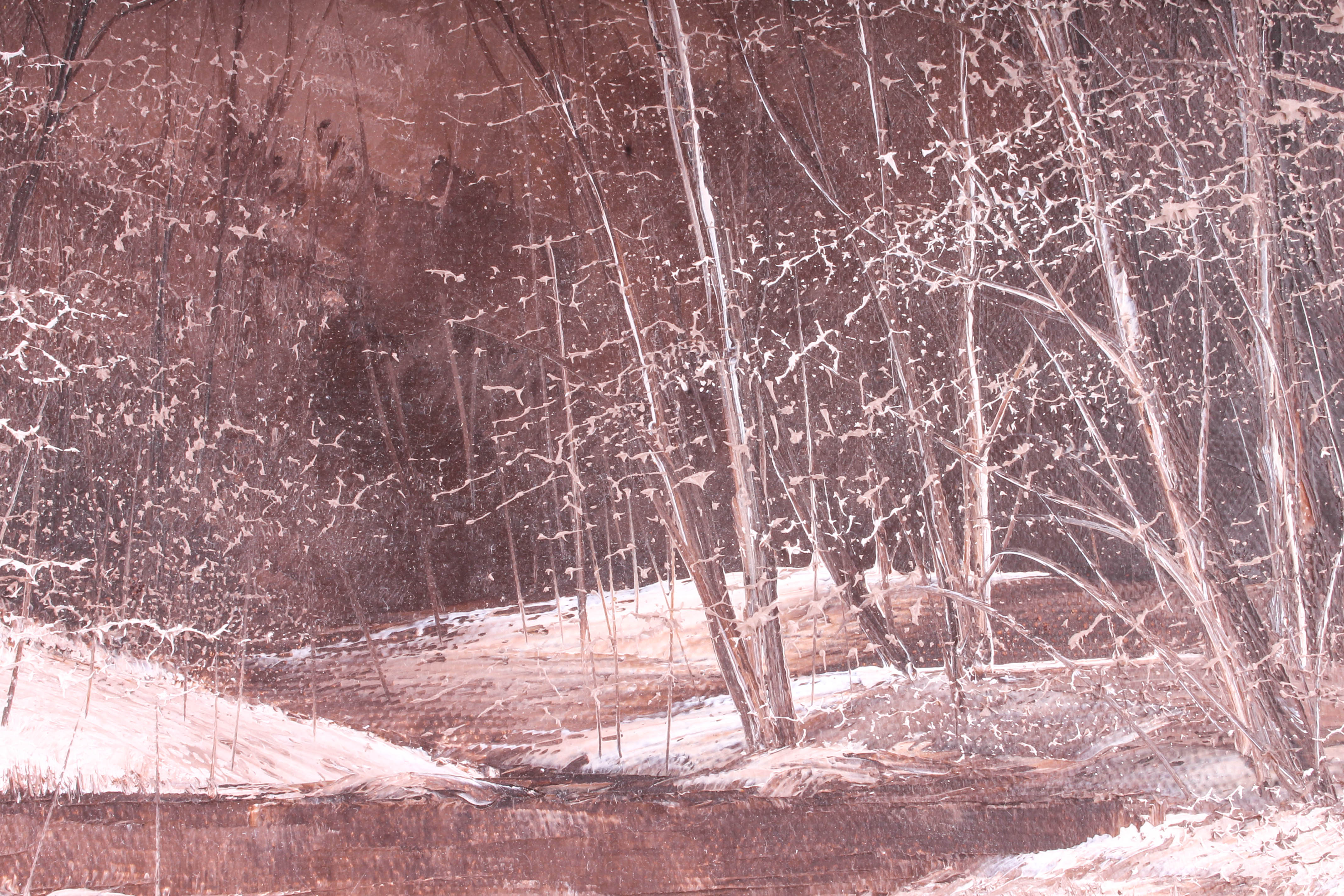 Judie Hurt "Brown Tones of Winter" Original Oil