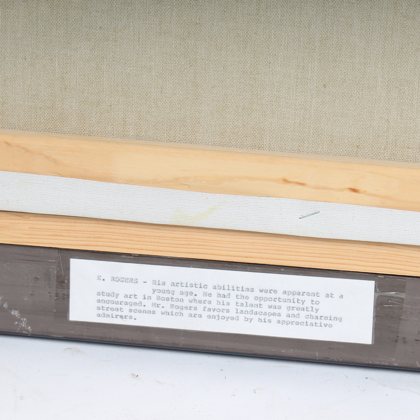 Original K Rogers Oil on Canvas