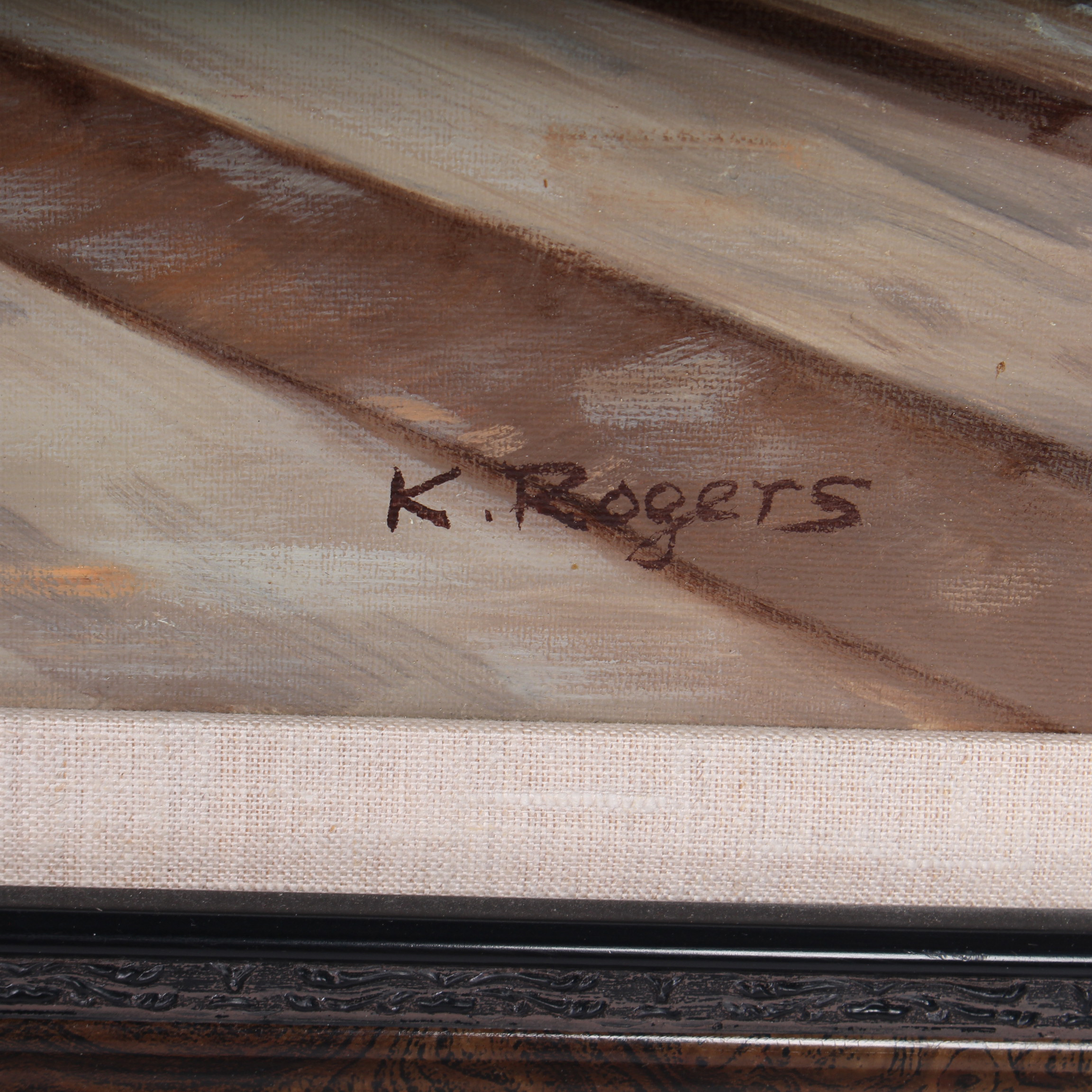 Original K Rogers Oil on Canvas