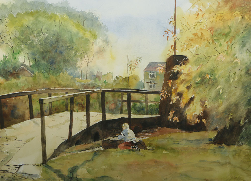 Signed Original Watercolor by J. Zosky