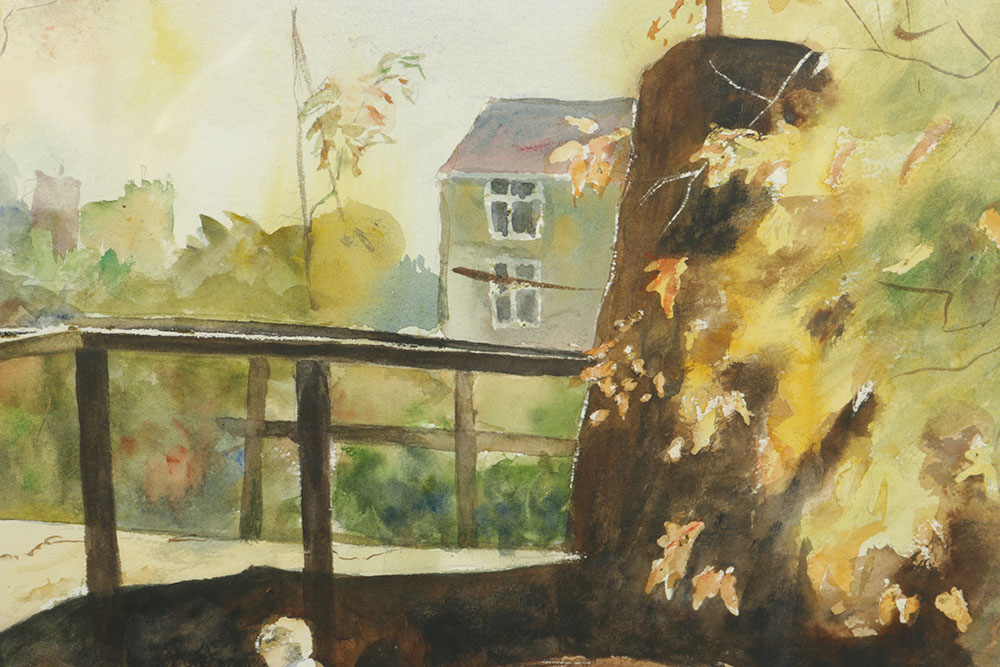 Signed Original Watercolor by J. Zosky