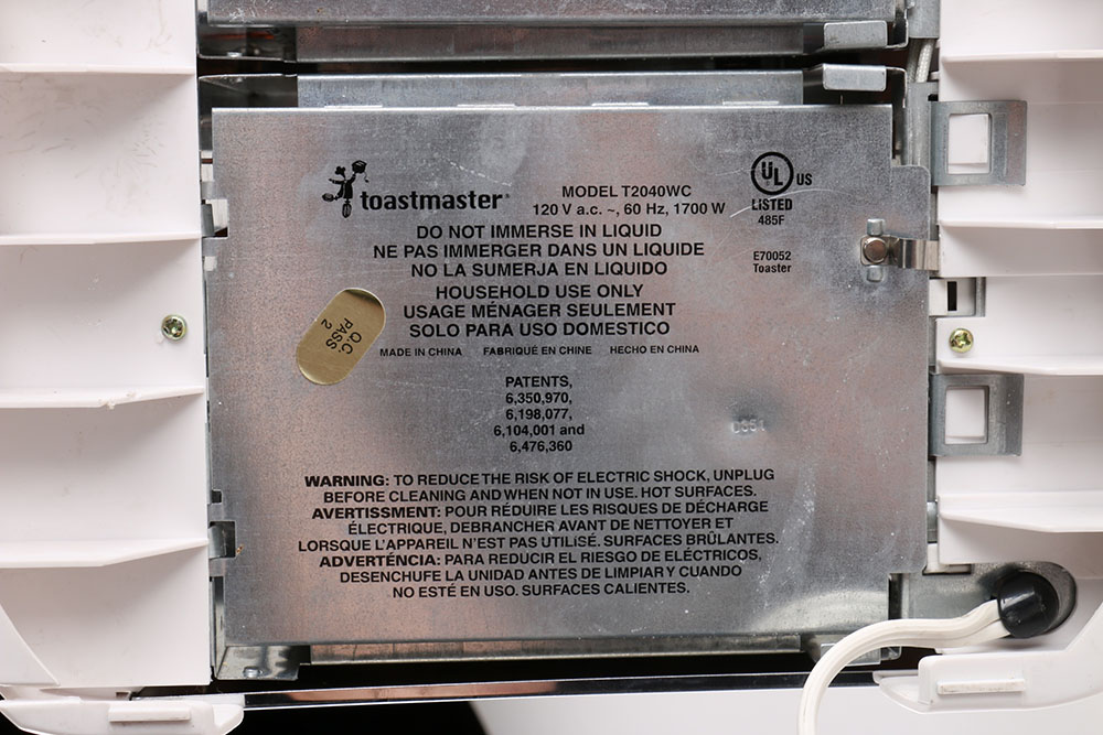 Four Slice Toastmaster Toaster