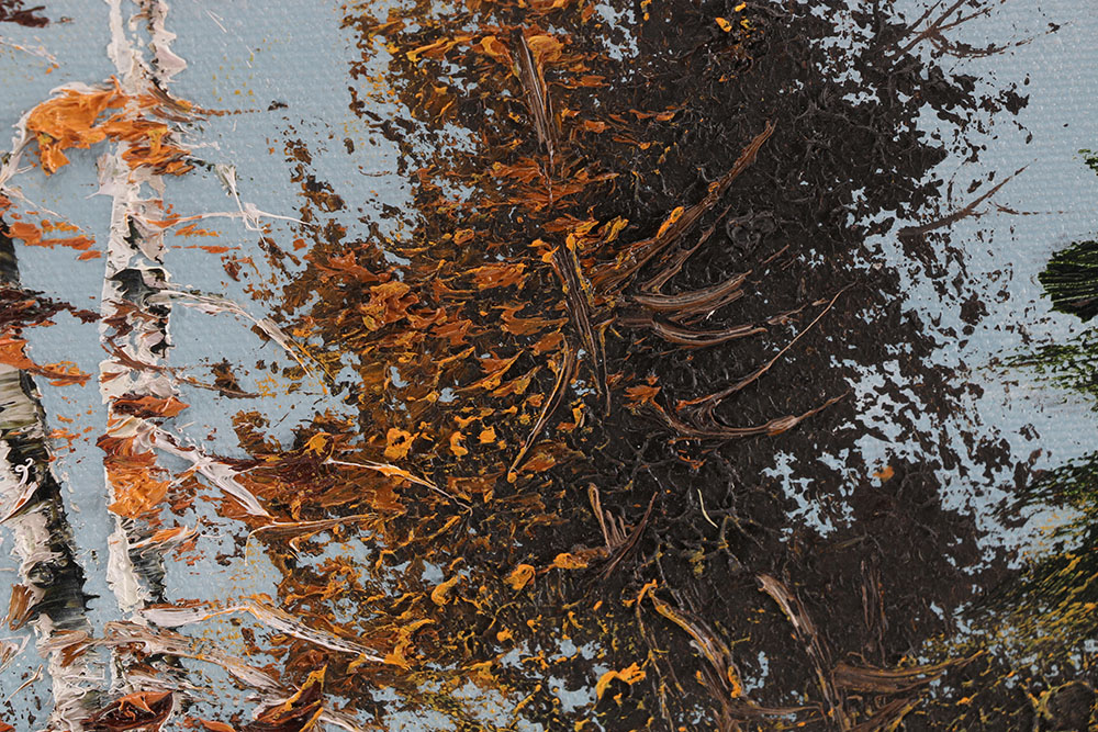 Signed Autumnal Oil on Canvas Landscape by J. Porubszky