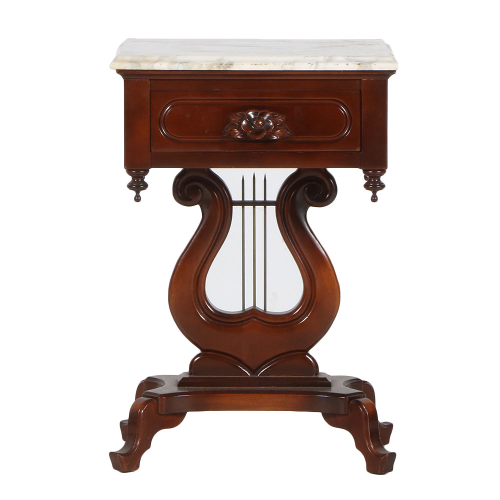 Small Side Table With Marble Top