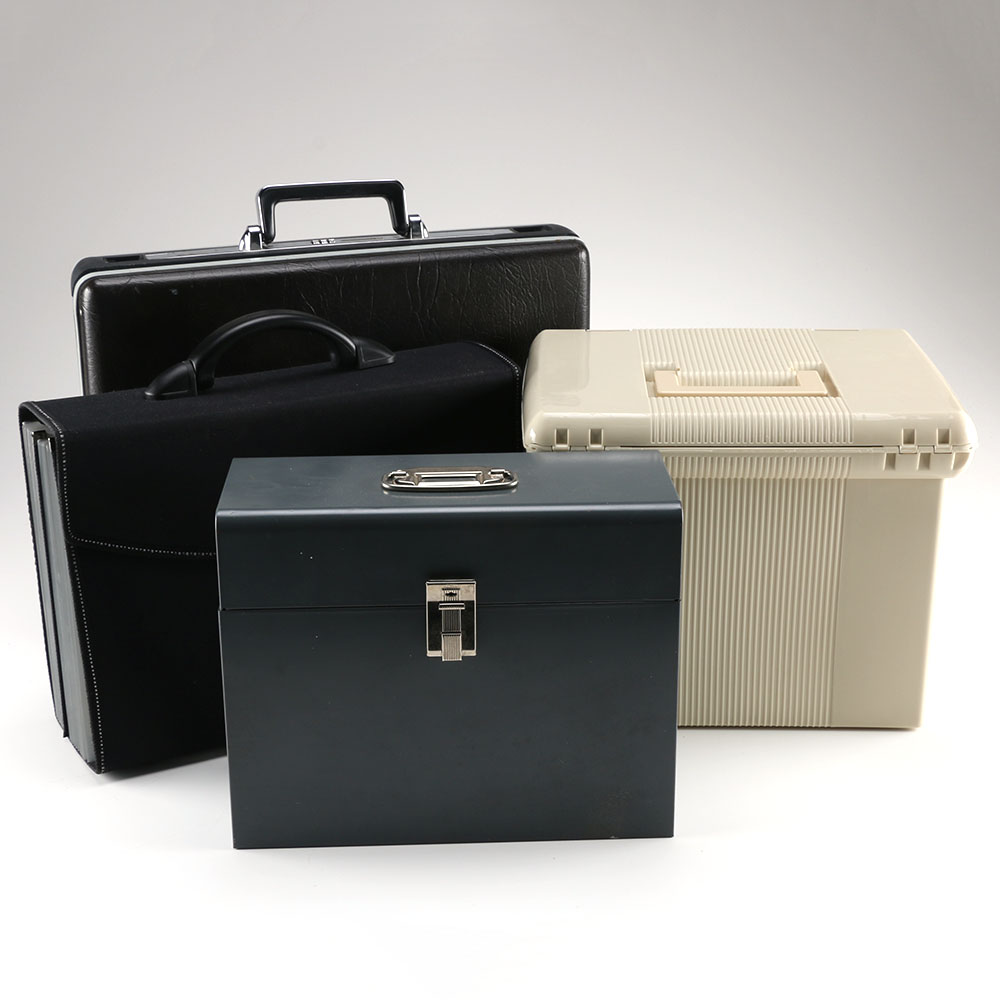 File Boxes and Briefcase