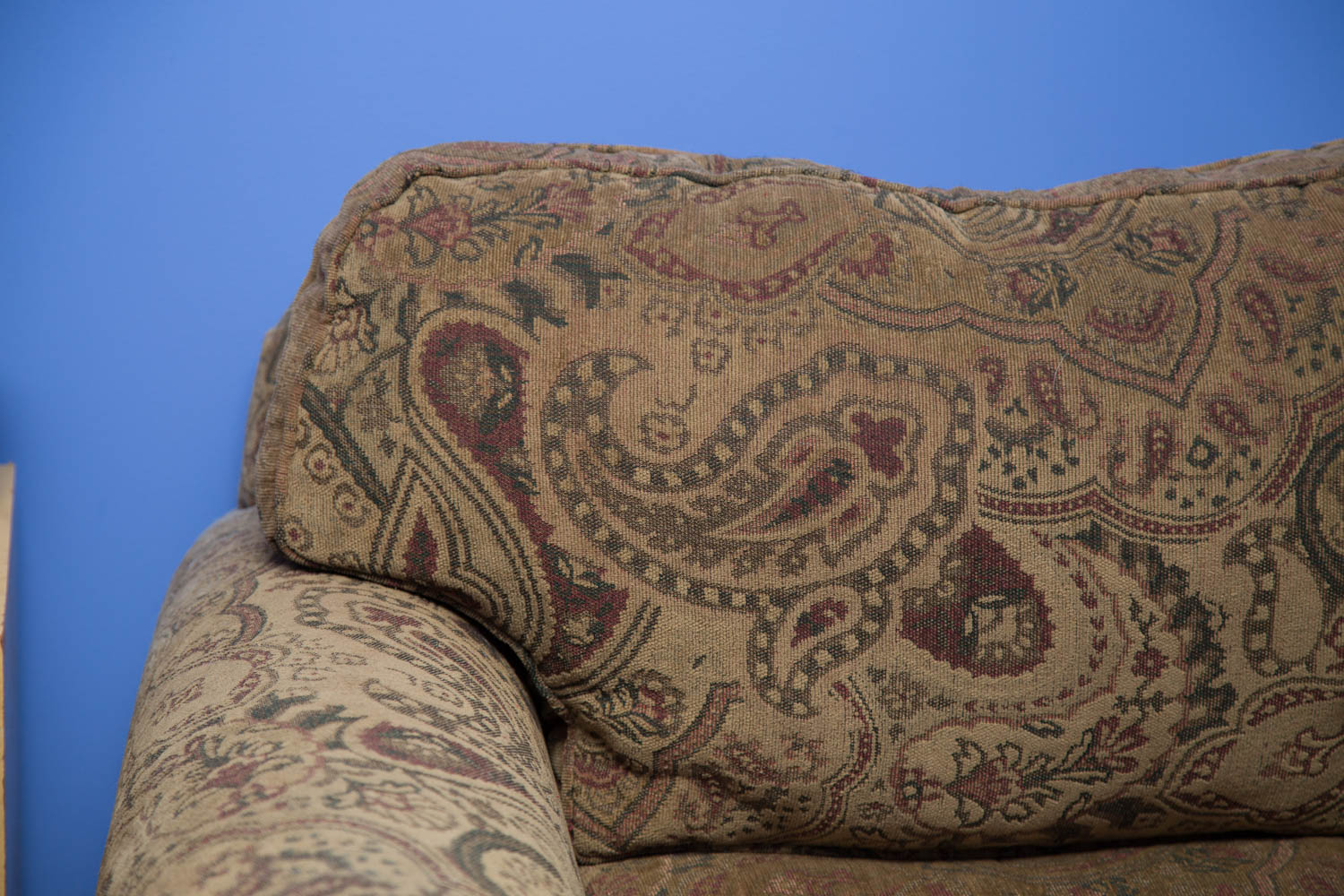 Bauhaus Oversized Paisley Upholstered Armchair