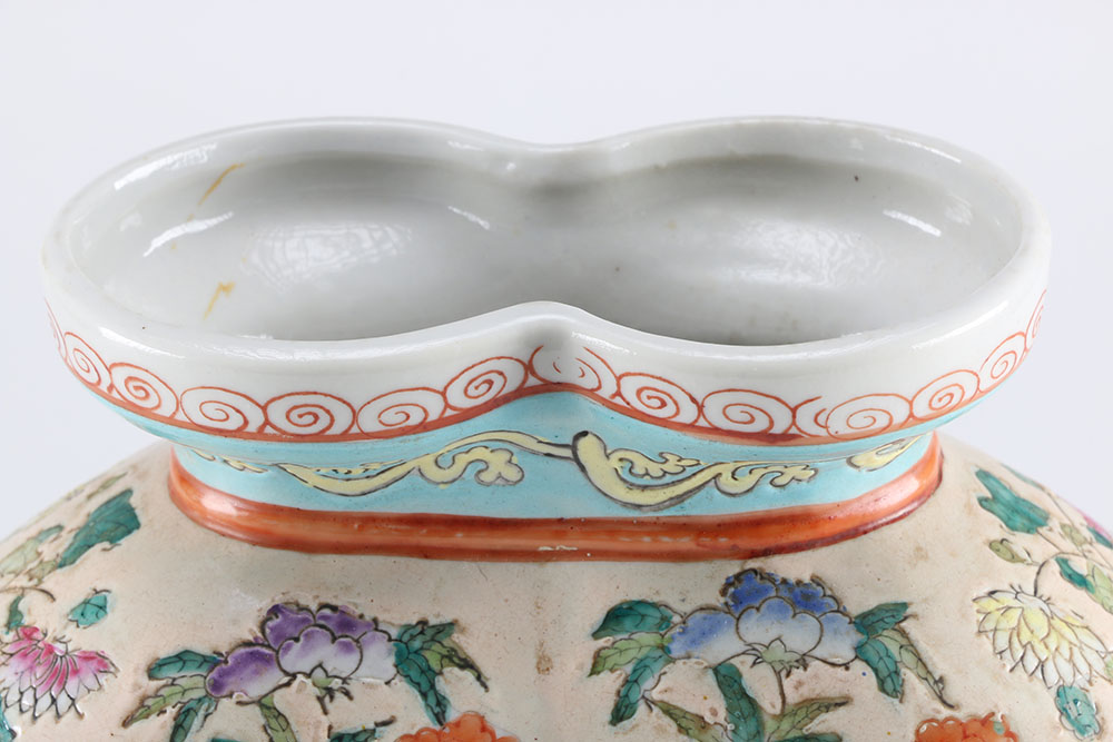 Chinoiserie Conjoined Dragon Vase