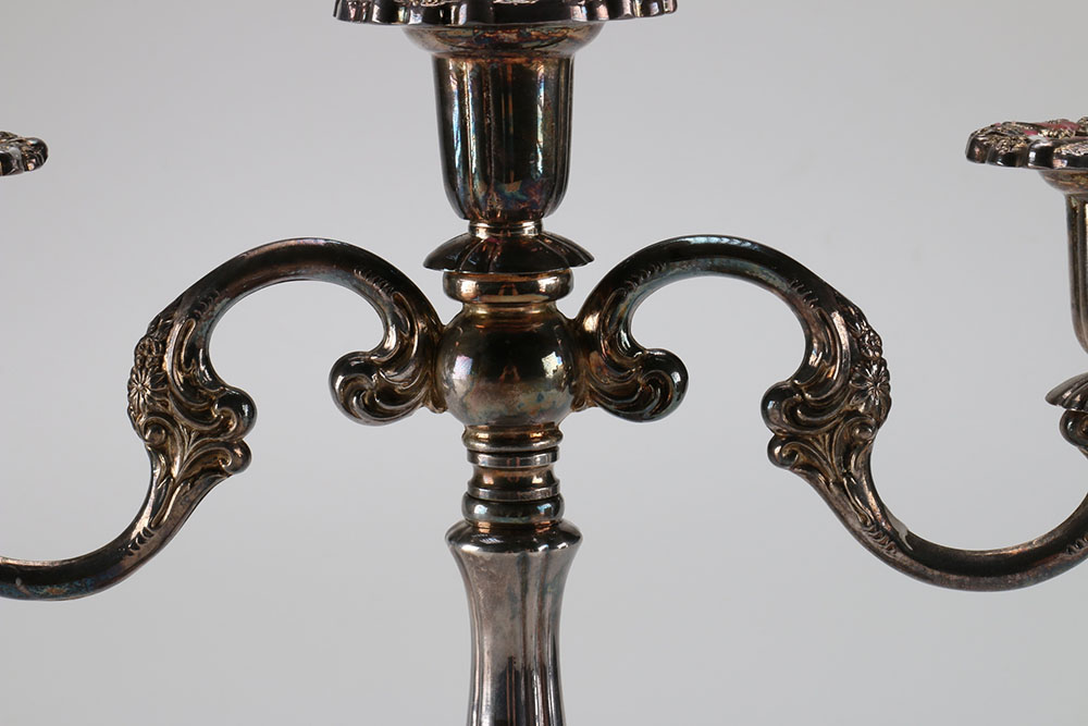 Set of Silverplate Candelabra
