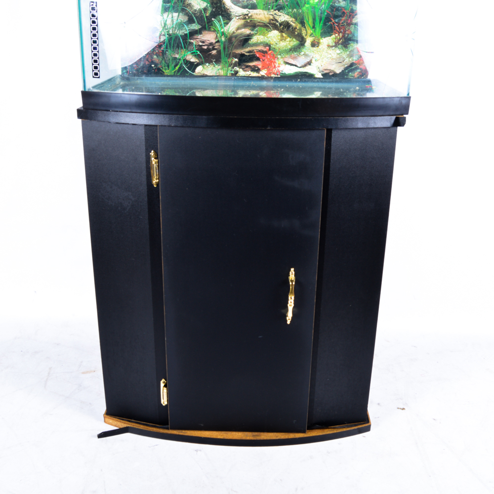 "All-Glass Aquarium" with Storage Stand