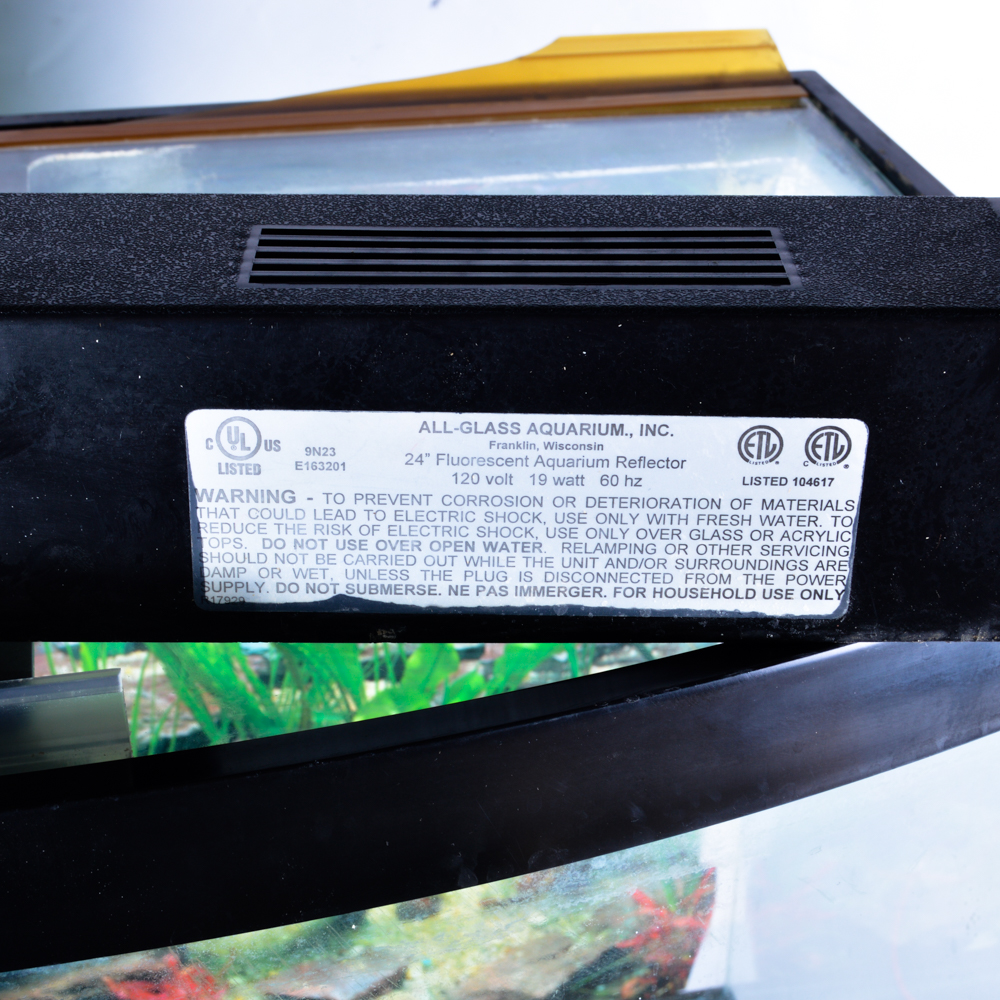 "All-Glass Aquarium" with Storage Stand