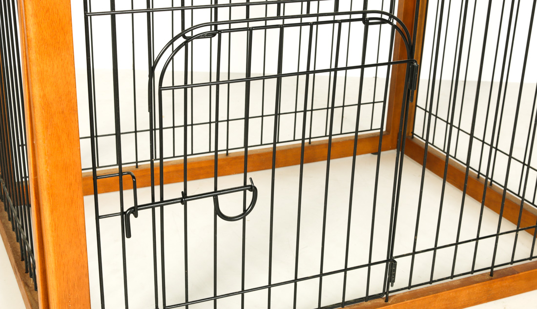 Wood and Metal Small Animal Cage