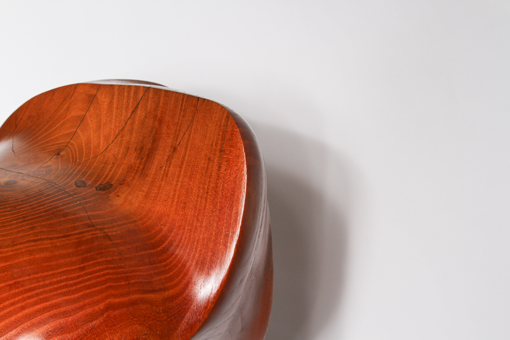 Bruce Johnson "New Beginnings" Carved Locust Wood Sculpture