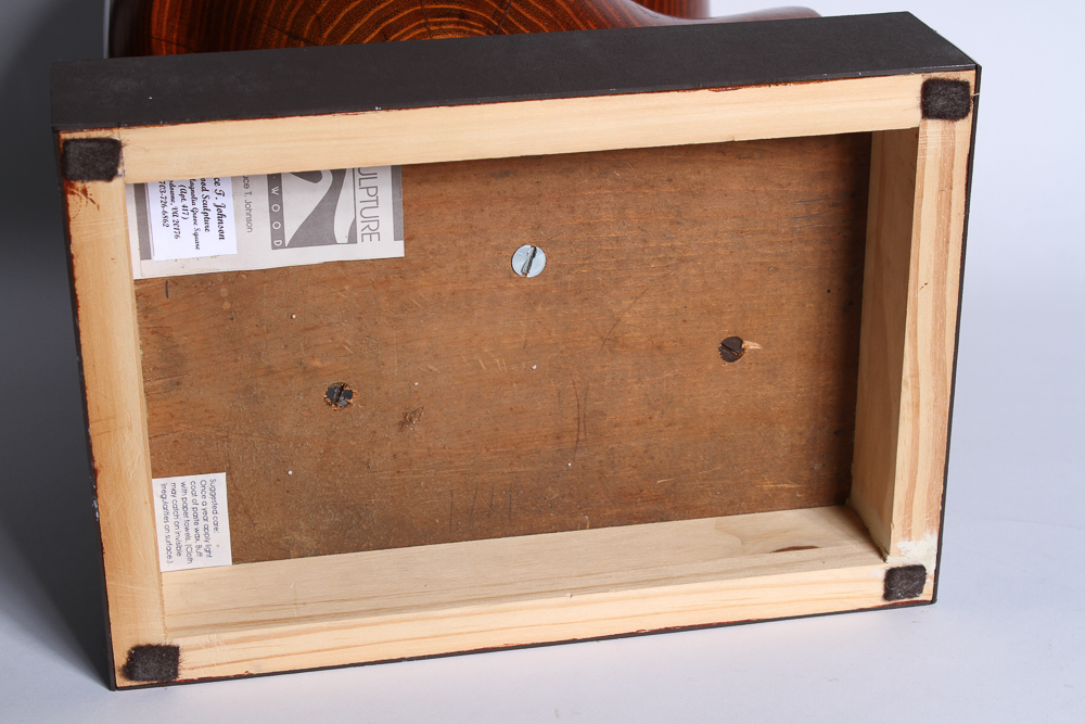 Bruce Johnson "New Beginnings" Carved Locust Wood Sculpture