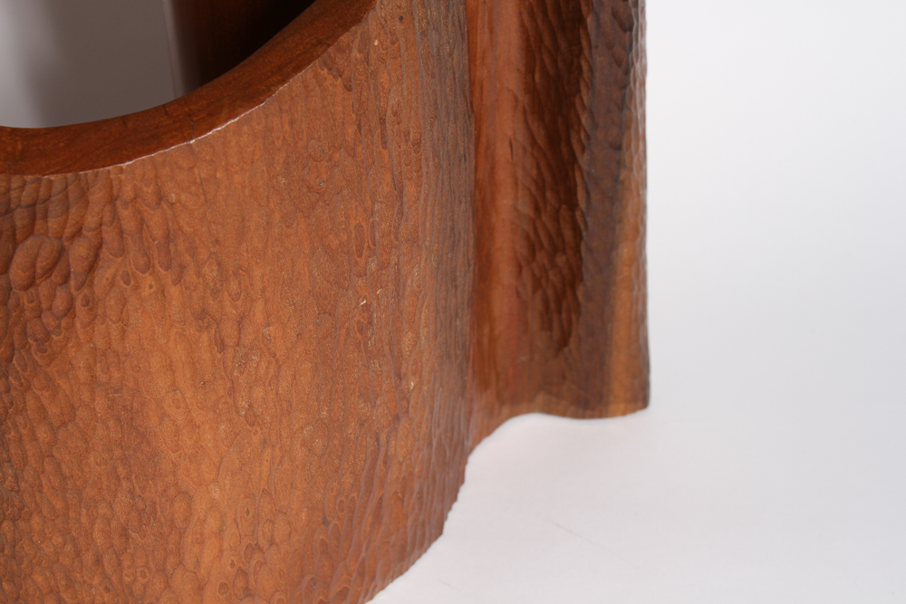 Bruce Johnson "Undulation" Carved Tulip Poplar Wood Sculpture