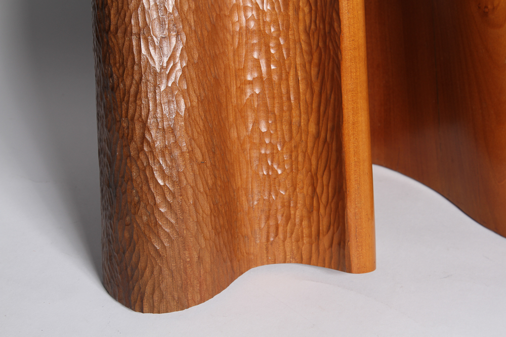 Bruce Johnson "Undulation" Carved Tulip Poplar Wood Sculpture