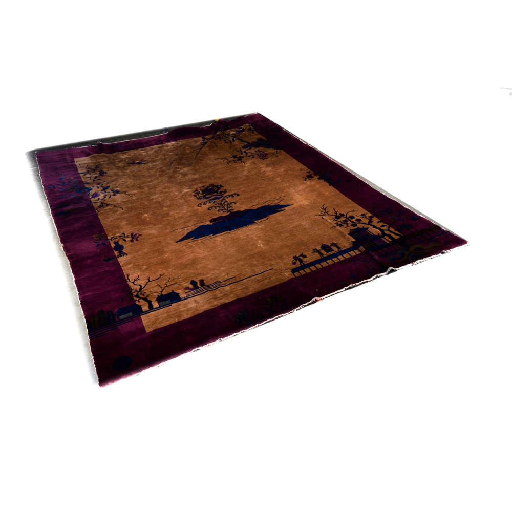 Large Chinese Nichols Style Area Rug