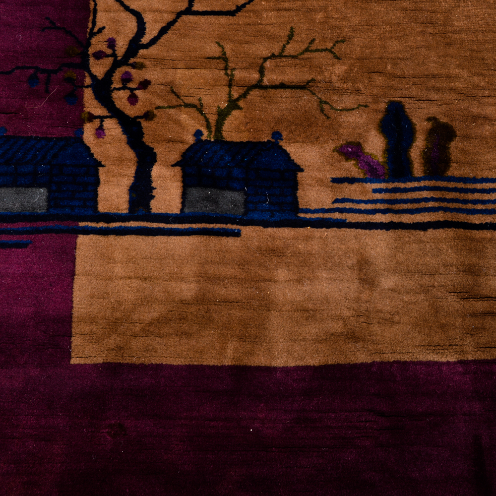 Large Chinese Nichols Style Area Rug