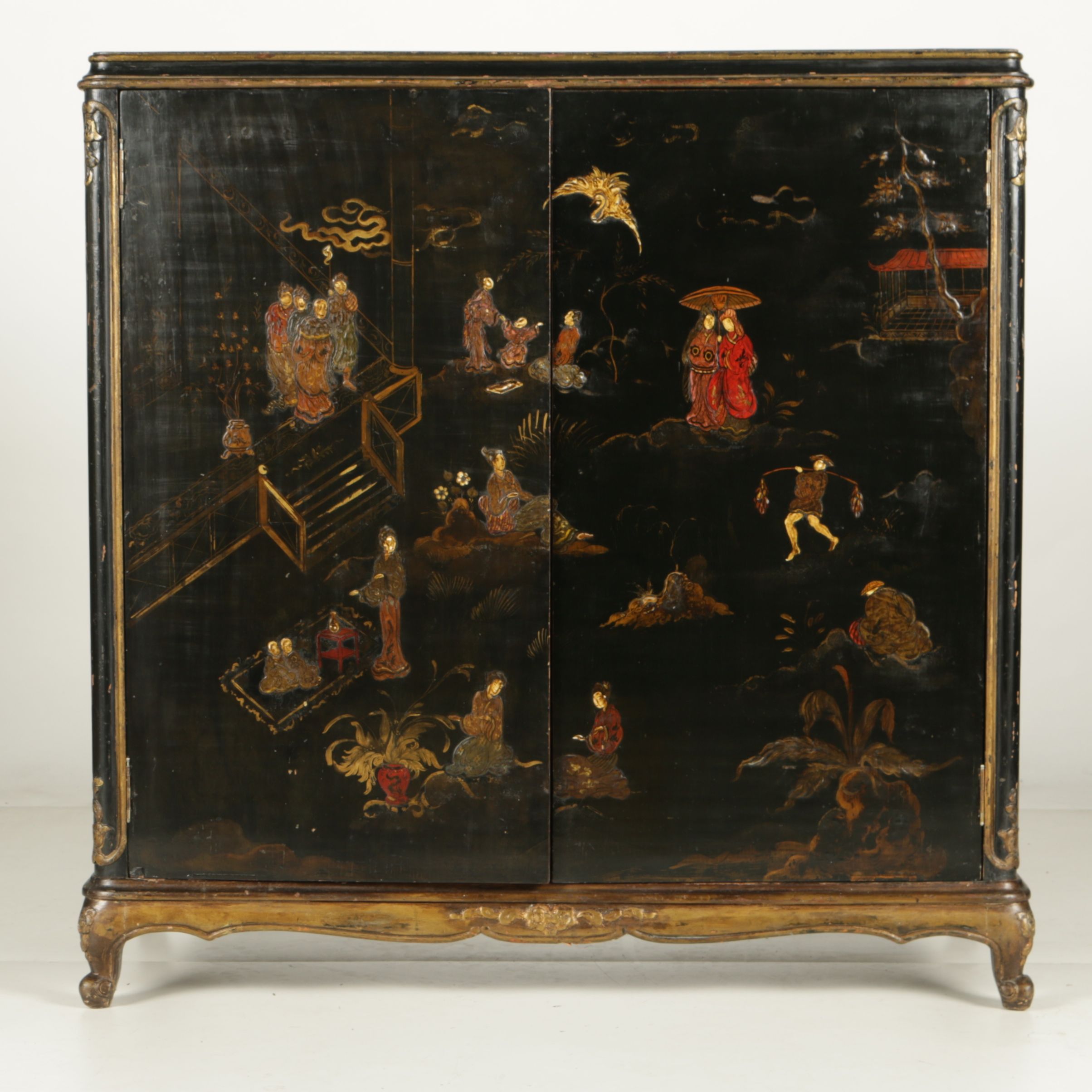20th Century Louis XV Japanese Style Cabinet