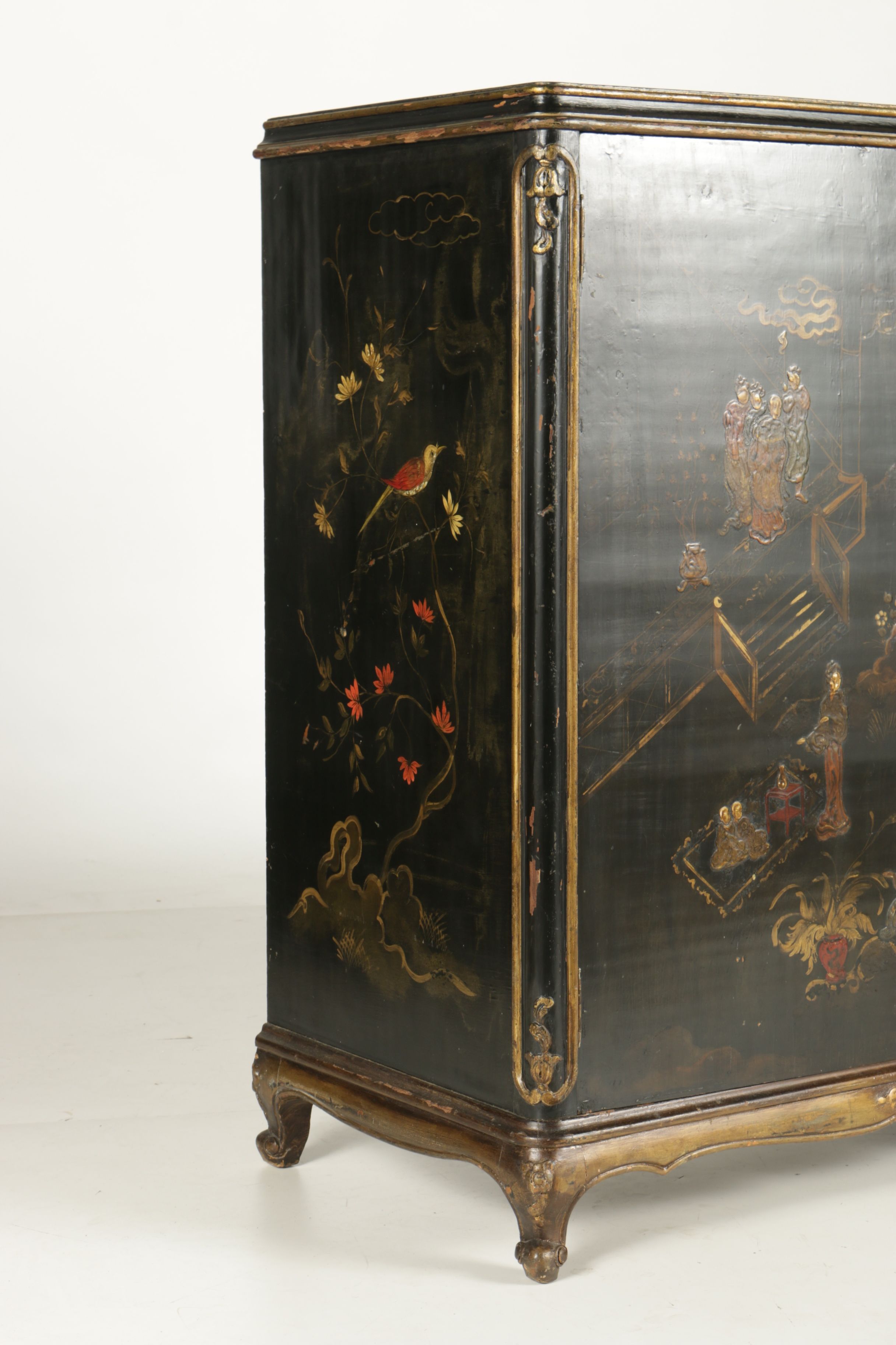 20th Century Louis XV Japanese Style Cabinet