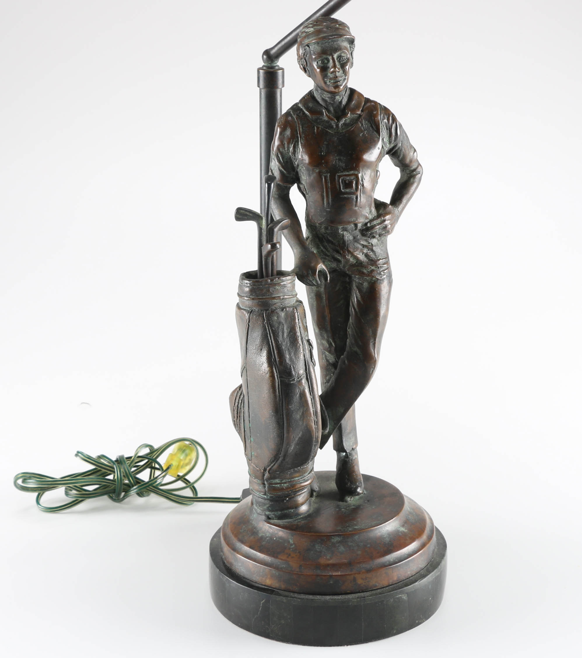 Handmade Bronze Maitland-Smith Ltd. Golf Lamp