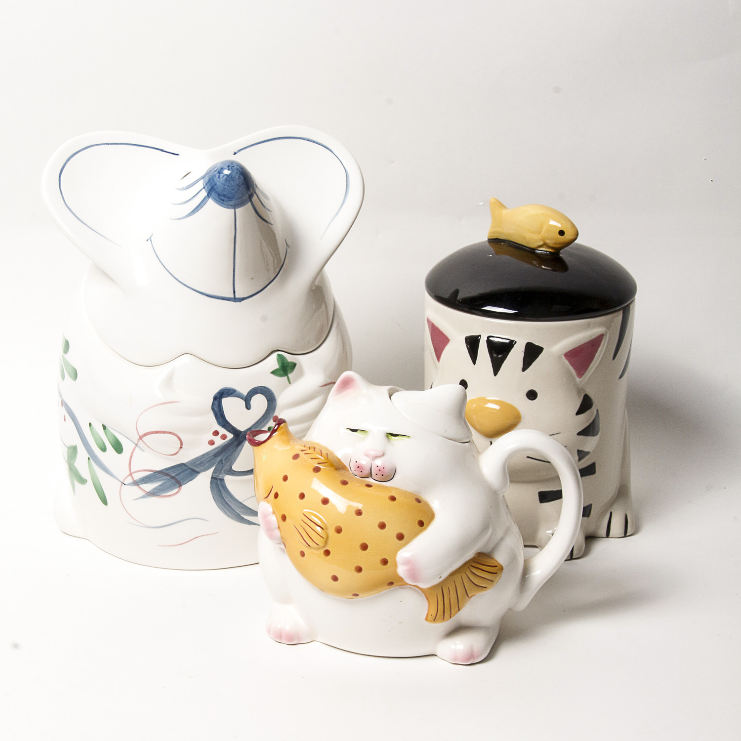 Cookie Jar Assortment Including CKAO Animal Cookie Jar