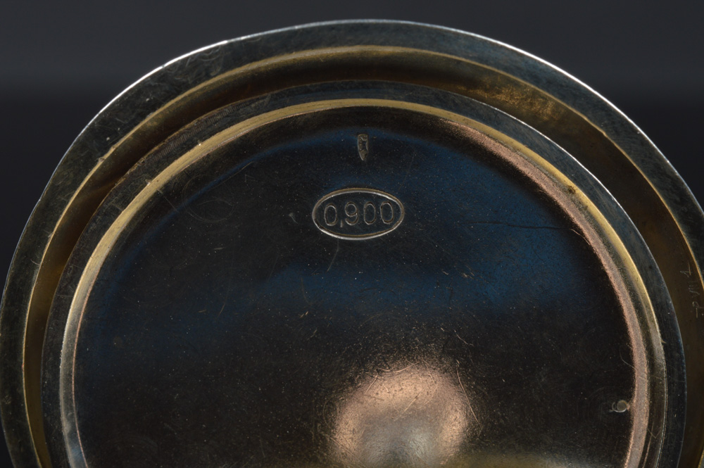 14K Rose Gold and Coin Silver Longines Pocket Watch Circa 1917