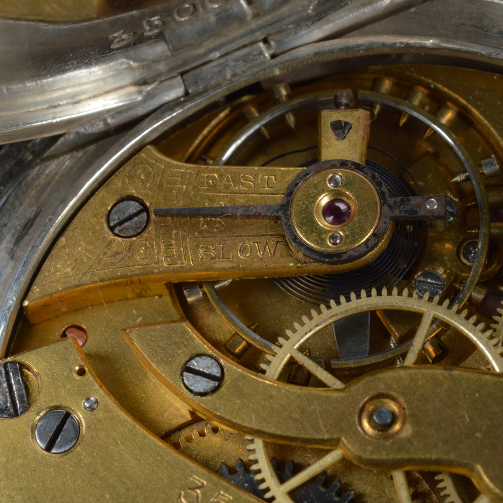 14K Rose Gold and Coin Silver Longines Pocket Watch Circa 1917