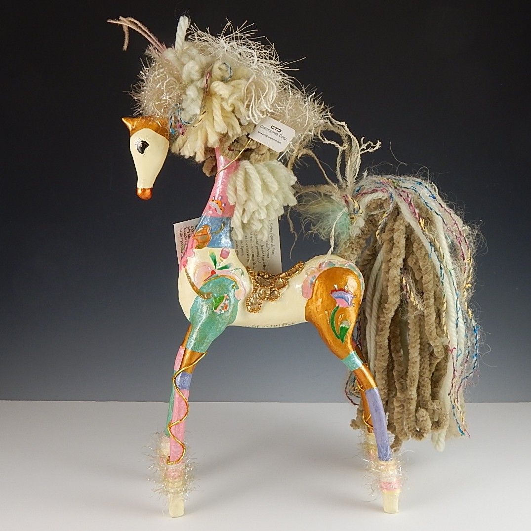 Signed 'Xanadu' J. Shackelford Hand Painted Horse Figurine