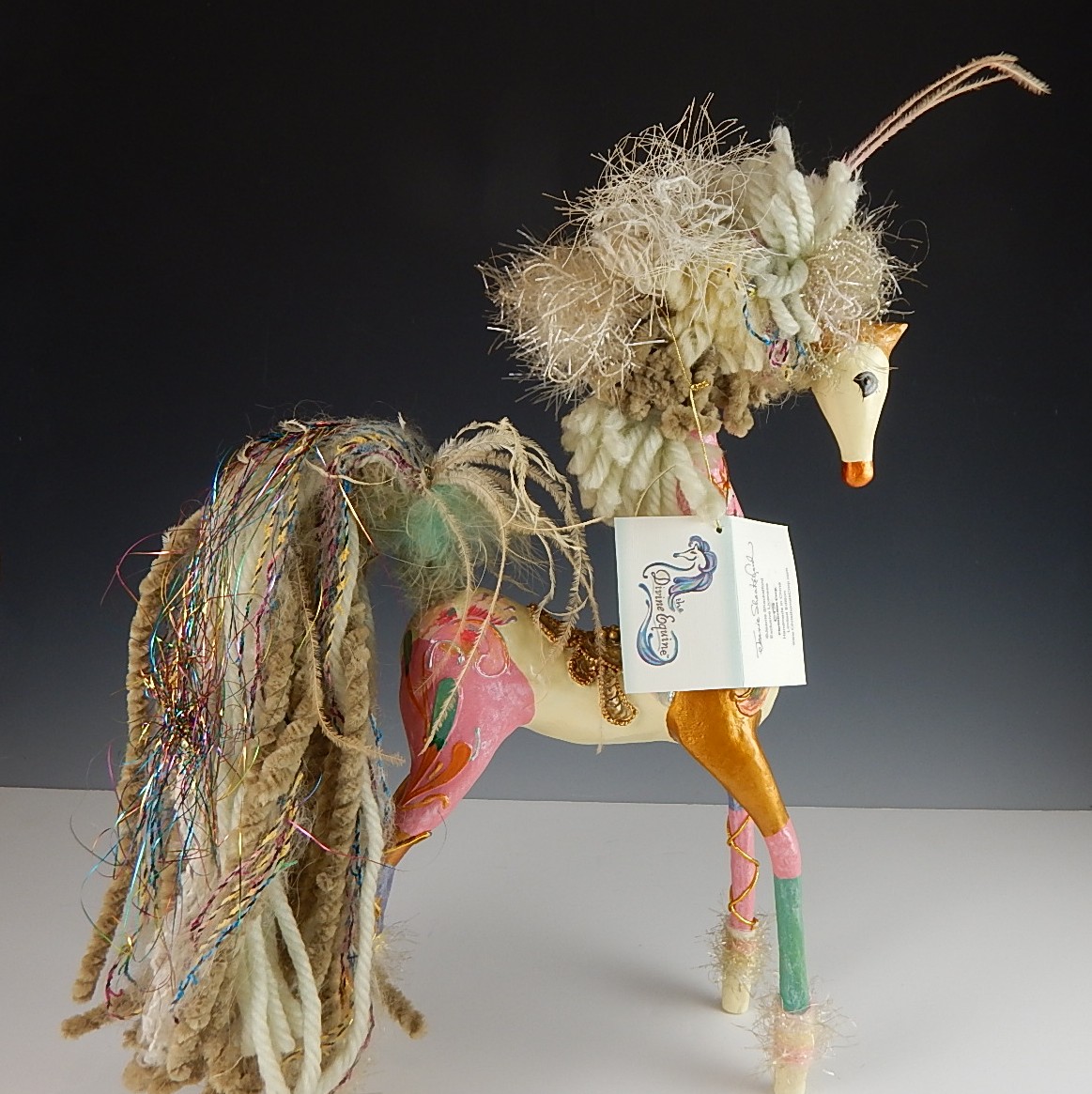 Signed 'Xanadu' J. Shackelford Hand Painted Horse Figurine