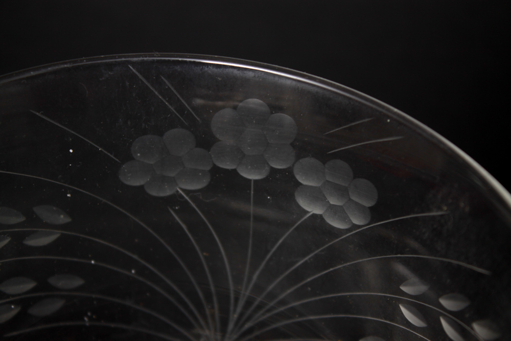 Sterling Silver and Glass Divided Bowl