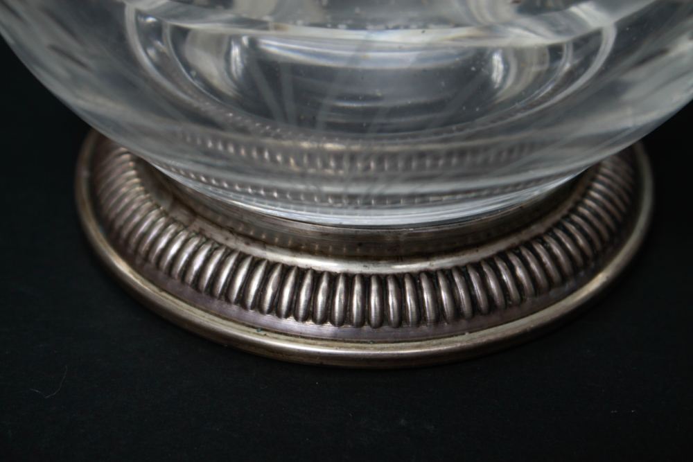 Sterling Silver and Glass Divided Bowl