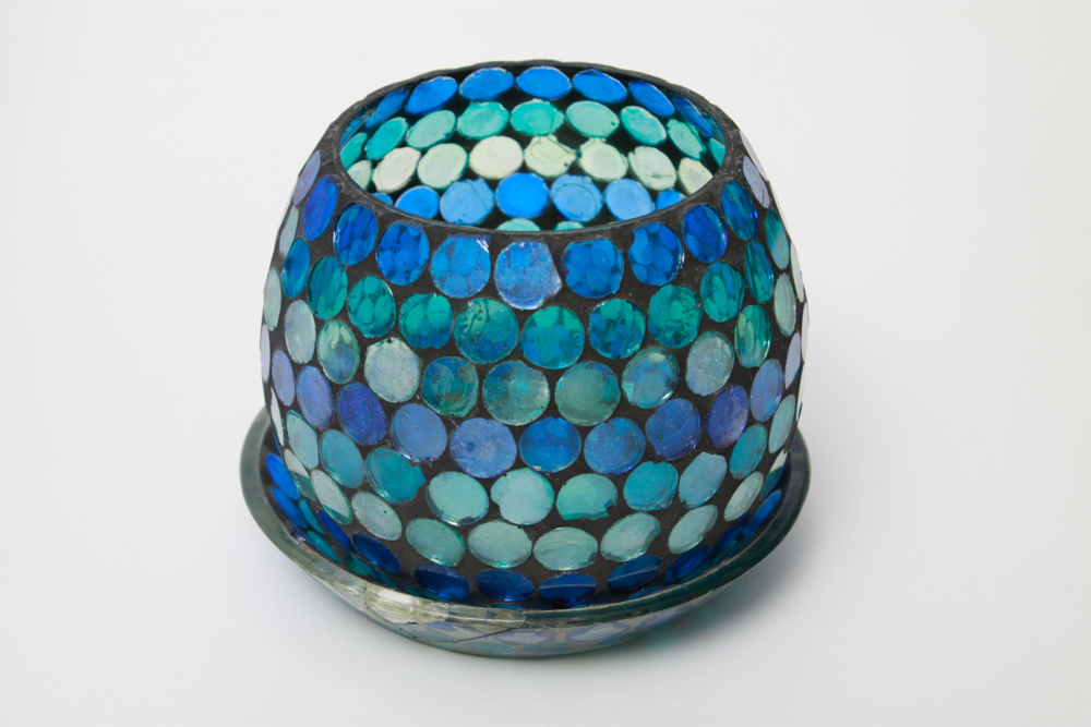 Green and Blue Glass Décor