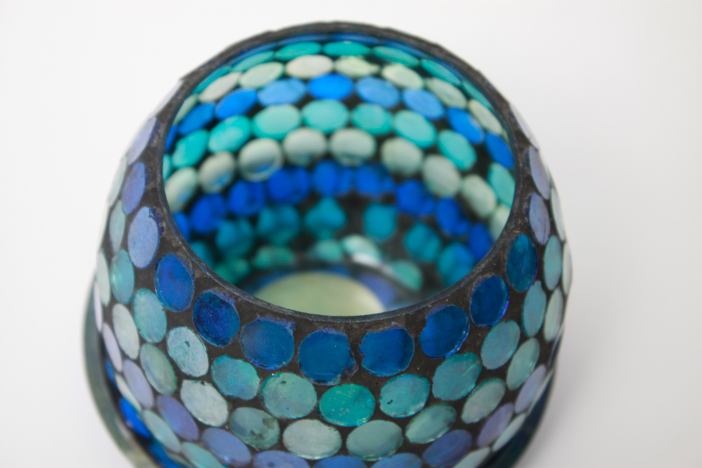 Green and Blue Glass Décor