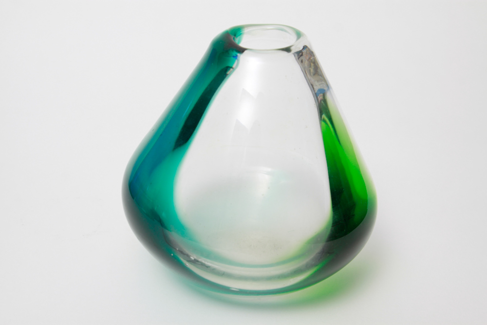 Green and Blue Glass Décor