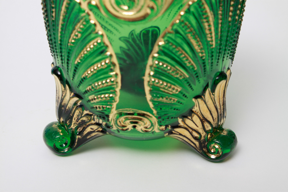 Green and Blue Glass Décor