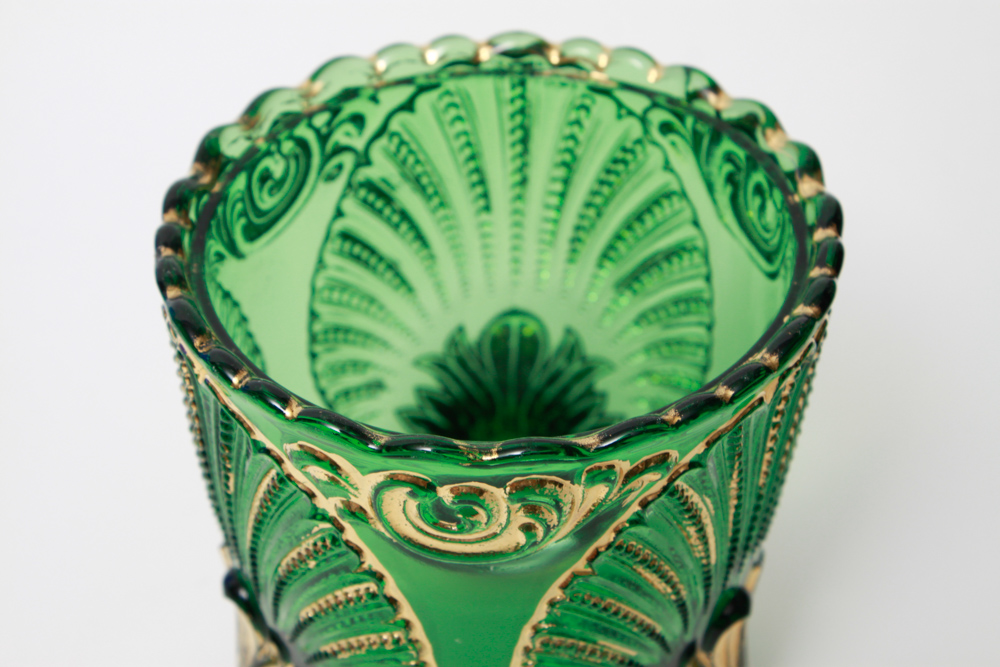 Green and Blue Glass Décor