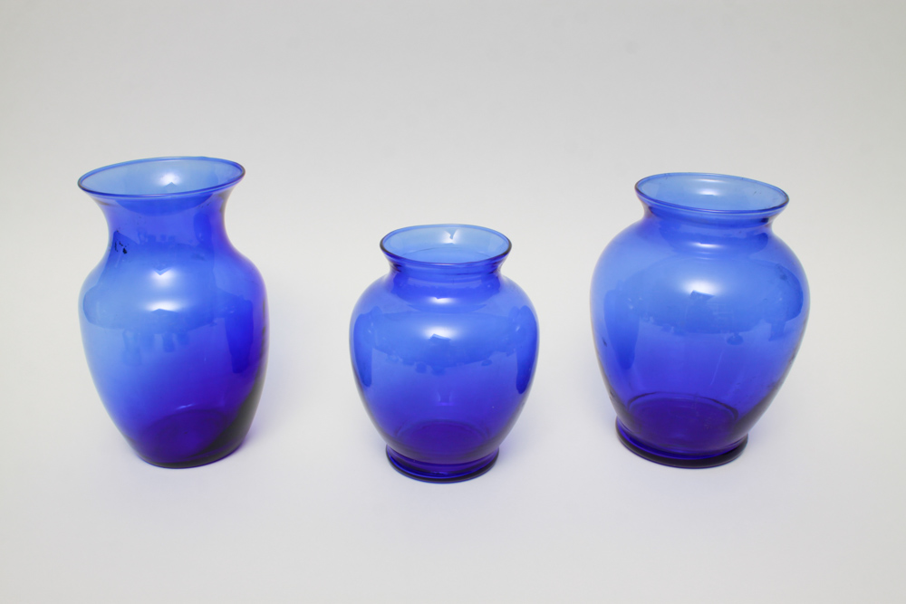 Green and Blue Glass Décor