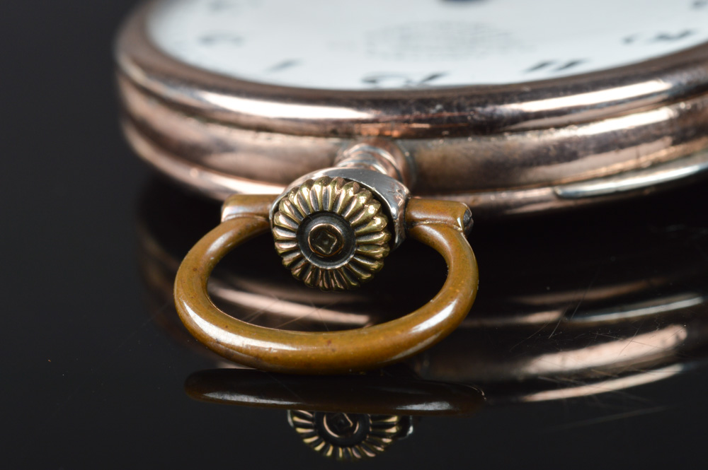 0.900 Silver Onoto European Niello Case Pocket Watch