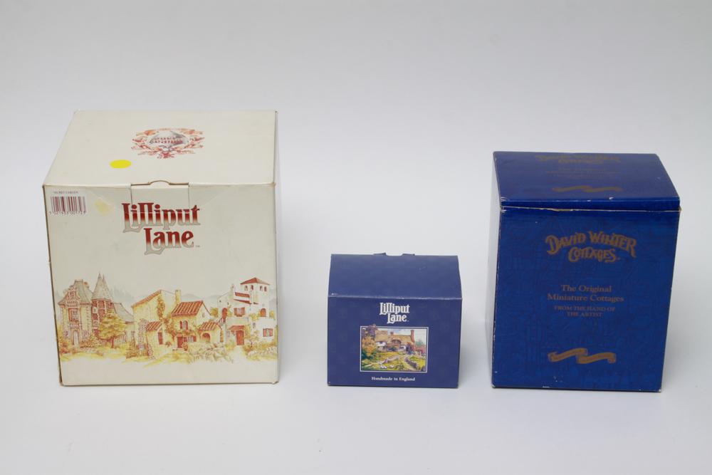 Collection of David Winter and Lilliput Lane Cottages