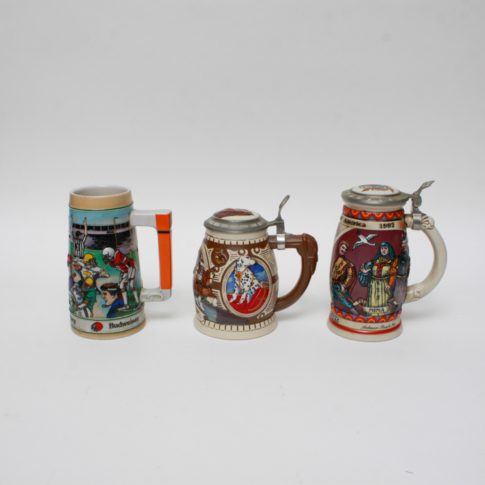 Budweiser Collectible Beer Steins