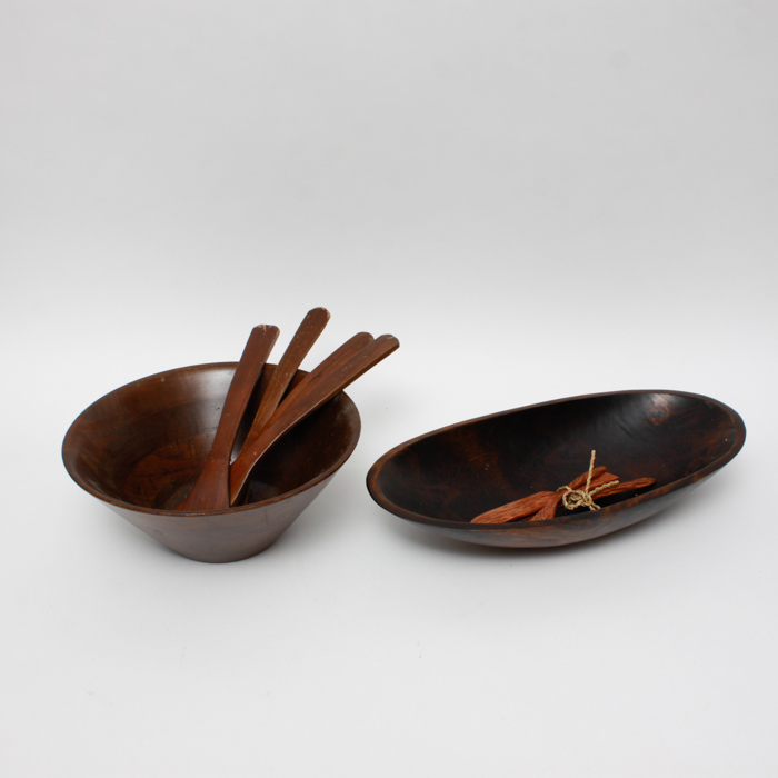 Collection of Wooden Serving Pieces