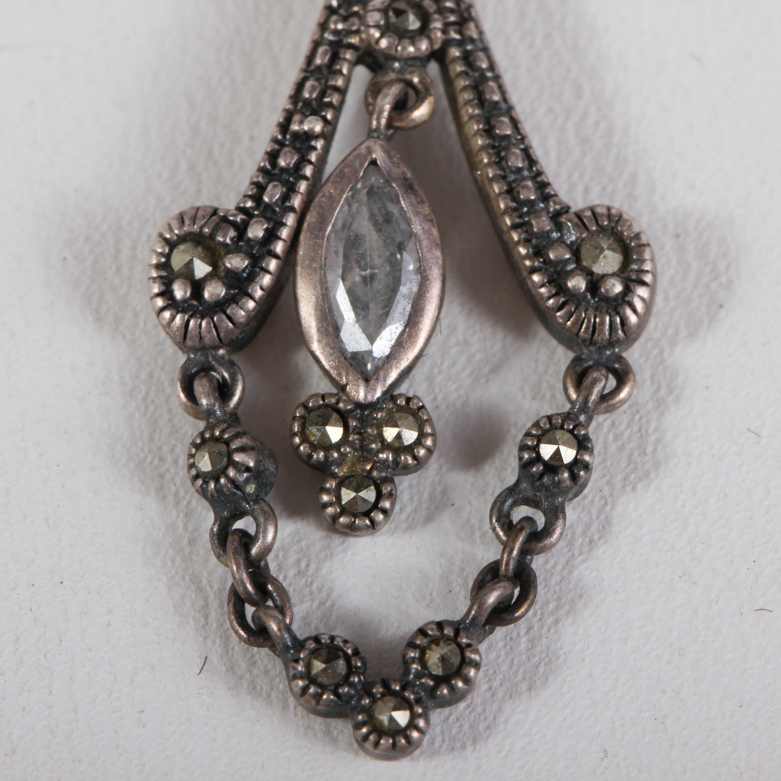 Vintage Sterling and Marcasite Earrings