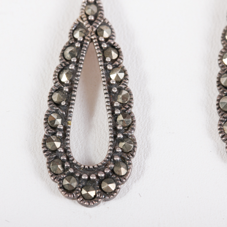 Vintage Sterling and Marcasite Earrings