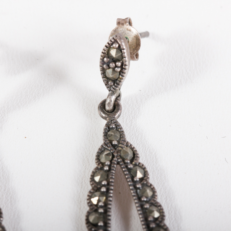 Vintage Sterling and Marcasite Earrings