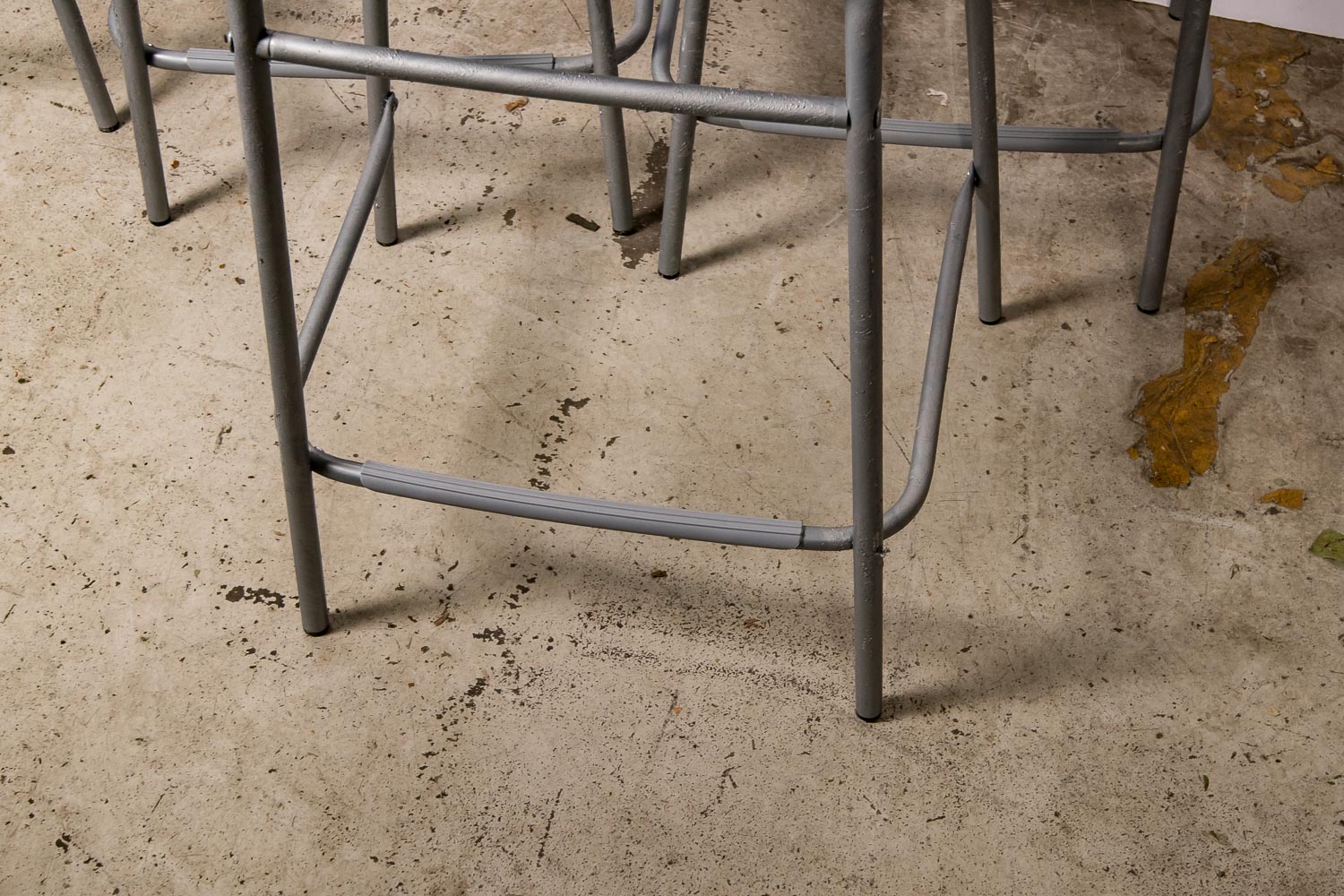 Contemporary IKEA Metal and Plastic Bar Stools